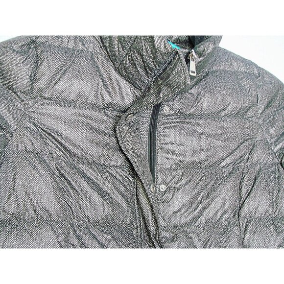 Lauren Ralph Lauren Goose Down Puffer Packable Jacket Black Grey Zip Womens XL - Picture 2 of 12